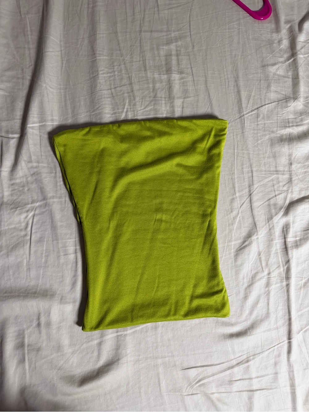 Strapless Lime Green Women's Crop Top strapless and  off shoulder (2 )tops